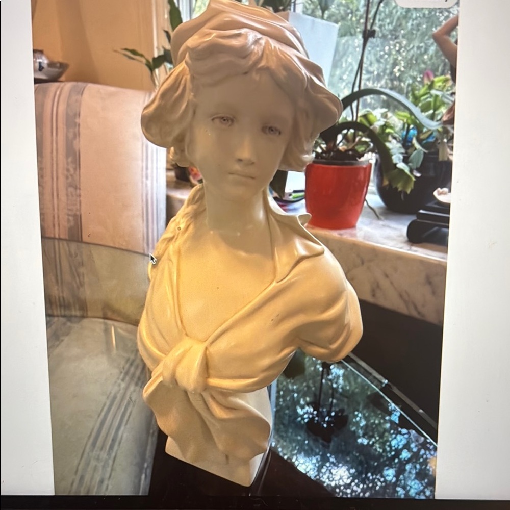 Elegant Mimi Bust Sculpture after Raymond Pierre Dupont
